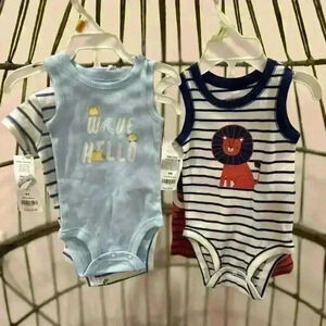 LOT 0-3  Month Boys Summer Carters Set (1) Newborn Boys Summer Set